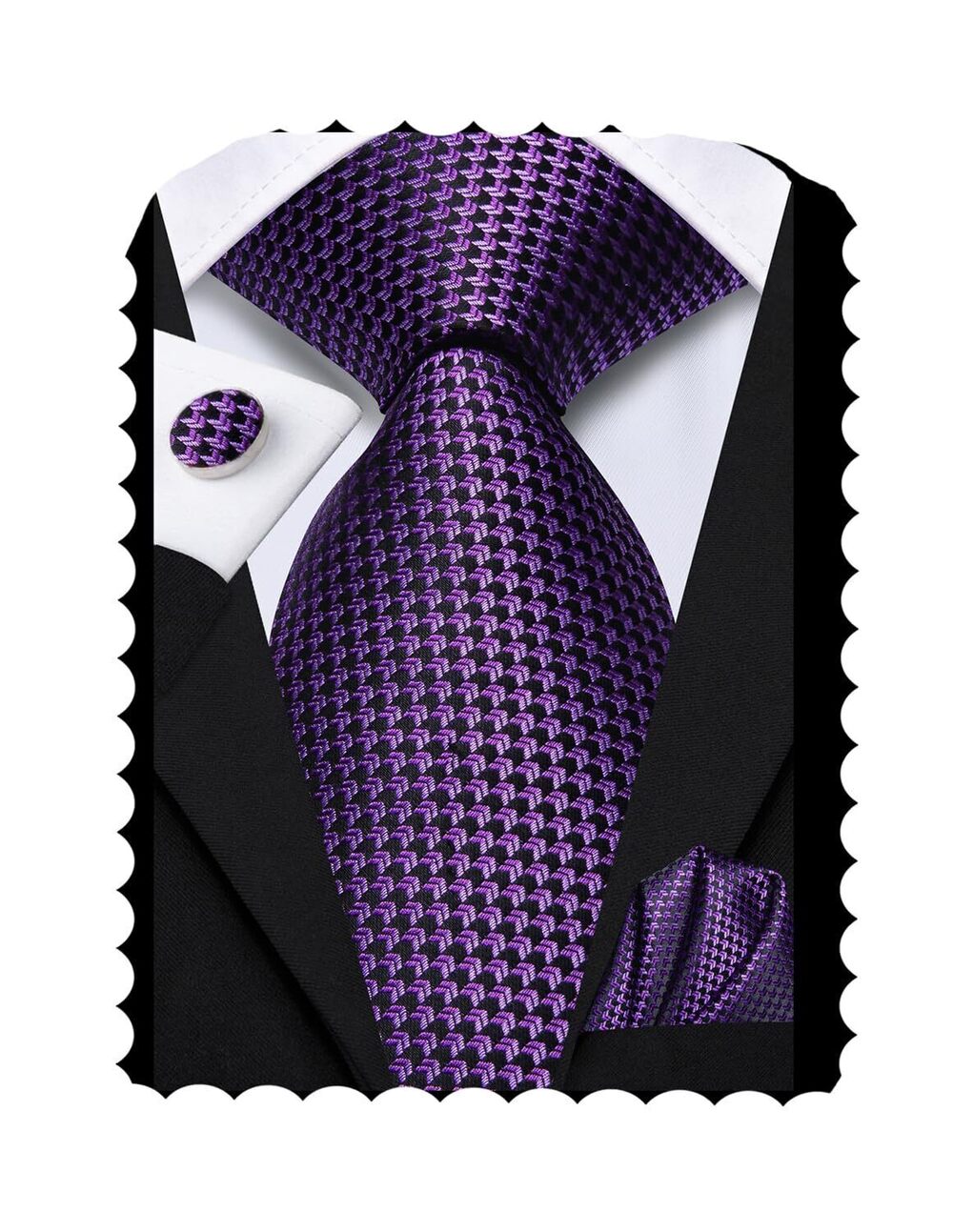 9570 63'' Purple Ties Silk Extra Long 's Ties Set XL Dress Necktie